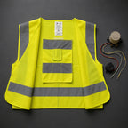 Gilet API jaune avec son détecteur