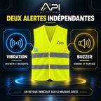Gilet API avec alertes par vibration et buzzer